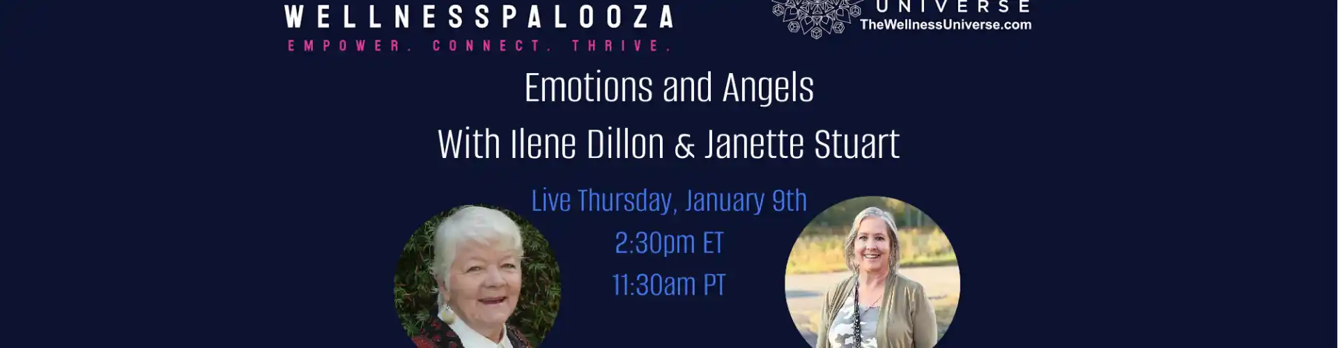 Wellnesspalooza 2025 Emotionen und Engel mit Ilene Dillon und Janette Stuart